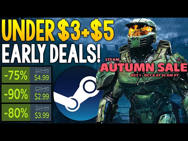 The ABSOLUTE BEST EARLY Steam Autumn Sale 2026 Deals UNDER $3 and UNDER $5!