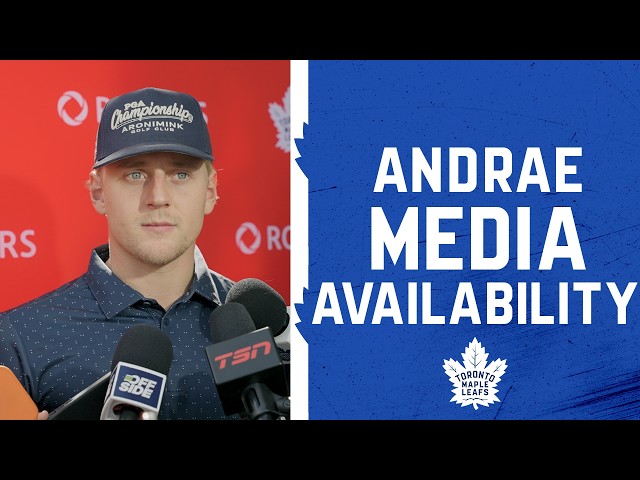 Emil Andrae | Media Availability presented by Rogers | Leafs & Legends Charity Golf Classic