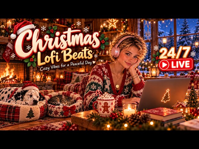 🔴 24/7 Christmas Lofi Radio 🎄 Relaxing Holiday Beats to Work, Study & Chill