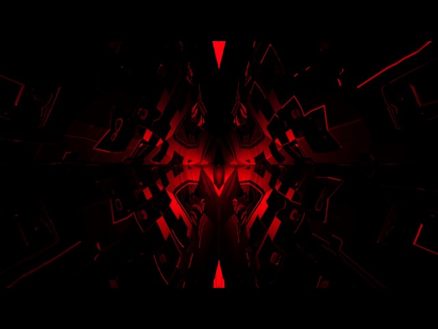 4K Red Fractal Tunnel VJ Loop Background