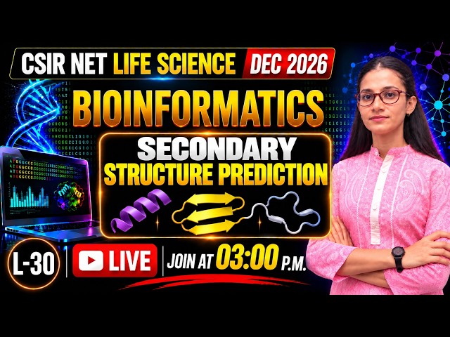 Secondary Structure Prediction | Bioinformatics | CSIR-NET LIFESCIENCE  #apnasapnajrf
