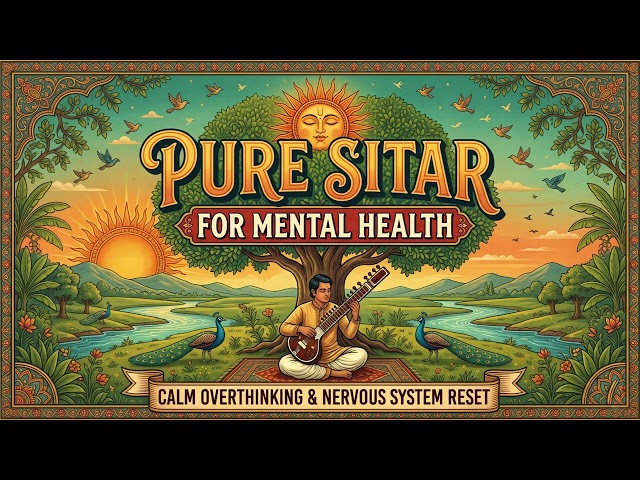 Pure Sitar for Mental Health: Calm Overthinking & Nervous System Reset