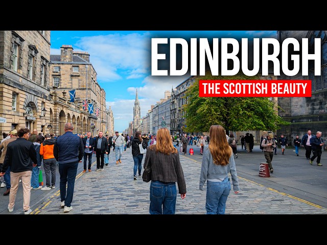 EDINBURGH, Scotland 🏴󠁧󠁢󠁳󠁣󠁴󠁿 Old Town & Castle Streets | 4K Walking Tour