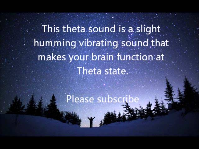 THETA brain wave sound FOR MEDITATION AND VISUALIZATION : 10 minutes