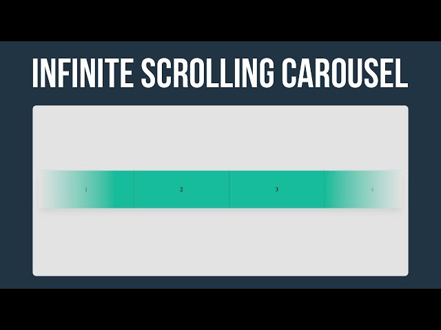 Infinite CSS Carousel Tutorial – Smooth Slider Without JavaScript (HTML & CSS)