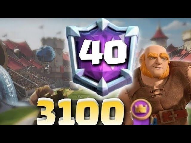 3100🏅Broken Giant deck In Top Ladder Gameplay - Clash Royale