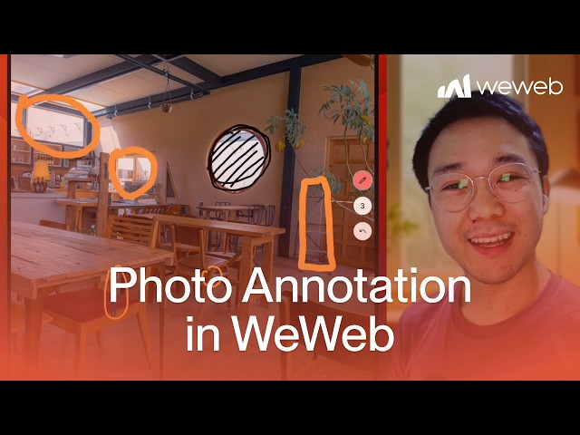 Photo annotation in WeWeb