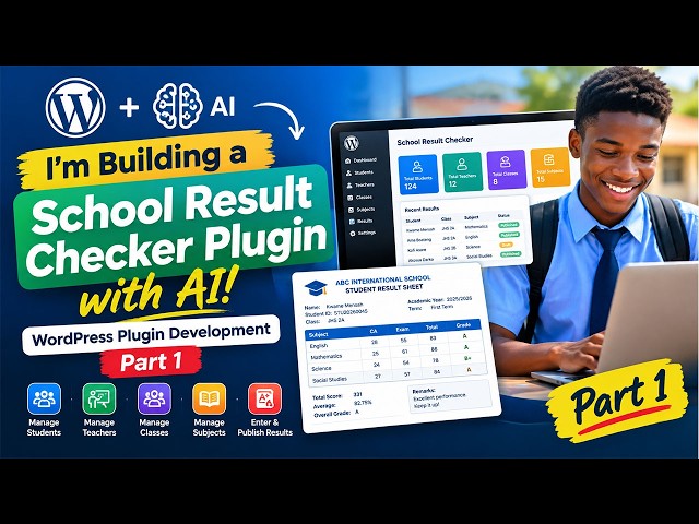 I’m Building a School Result Checker Plugin with AI! | WordPress Plugin Development – Part 1