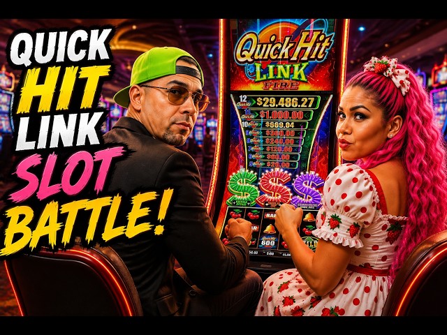 QUICK HIT LINK SLOT BATTLE! Can We Hit the JACKPOT?