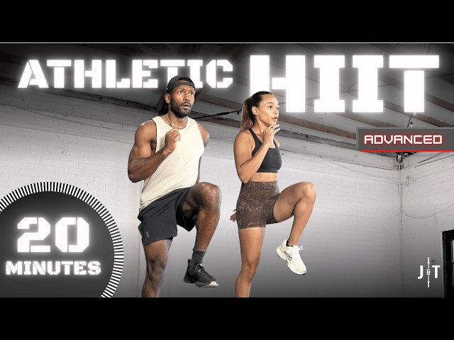 20 Minute Cardio HIIT Athletic Workout [Advanced/ No Equipment]