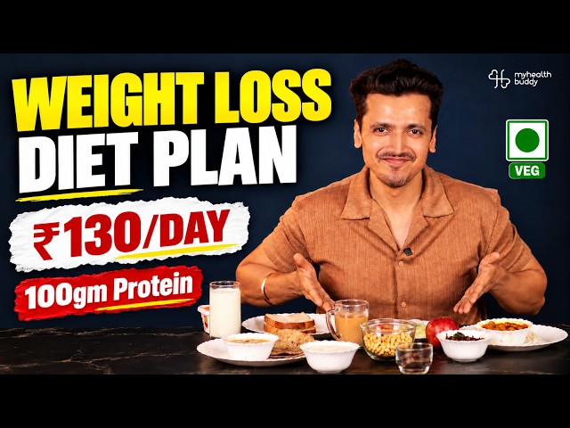 1500 Calorie Indian Veg Diet Plan for Weight Loss | High Protein on a Budget