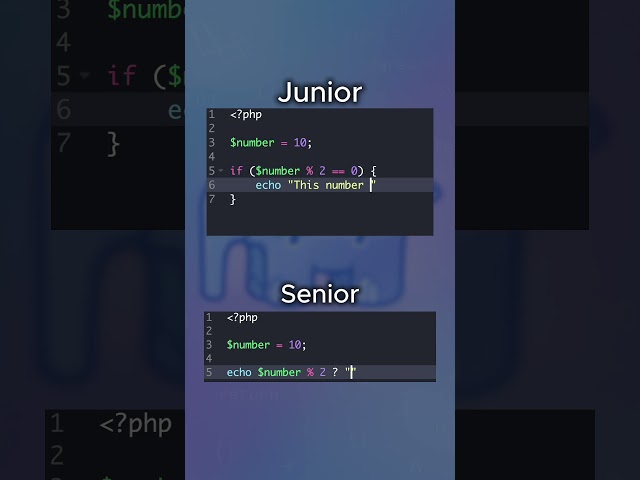 💎 Junior vs. Senior Dev – Writing Cleaner Code in PHP | #php #backend #programming #laravel