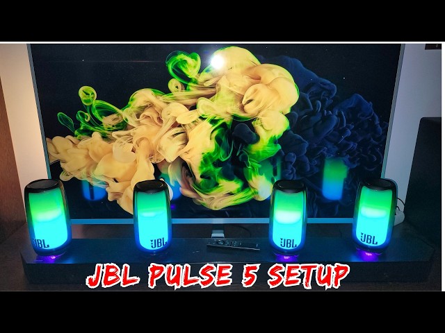 Discover the Power of 4 JBL Pulse 5 Speaker Setup
