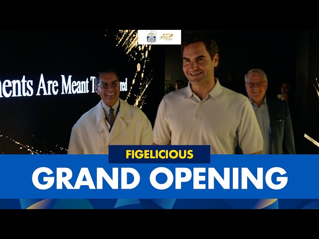 A Grand Opening 🍕 Introducing Figelicious With Roger Federer