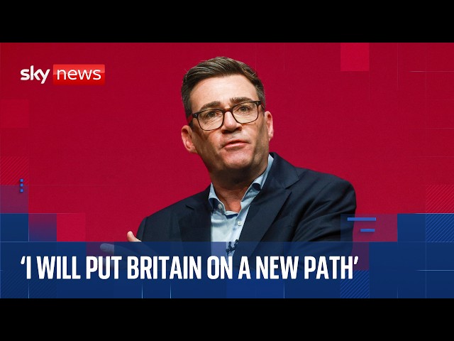 Andy Burnham gives speech at Labour conference