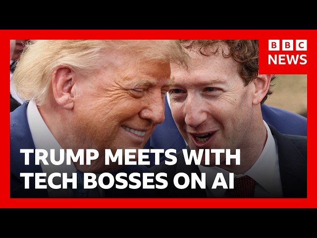 Trump says AI companies must 'self-regulate' | BBC News