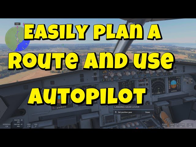Microsoft Flight Simulator 2024  ✈️ Easily plan a route and fly it using Autopilot #4k #FlightSim