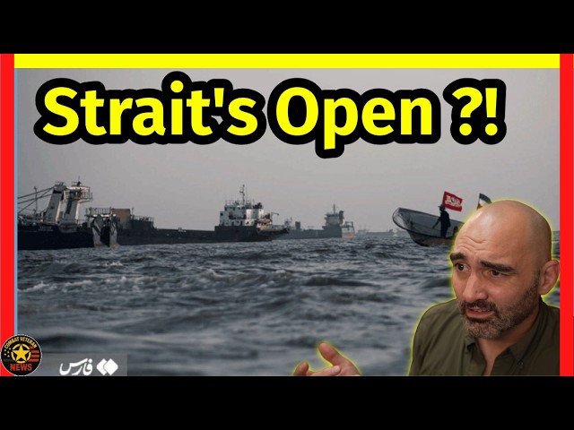 Iran Admits: The Strait Is Open (For Now!)