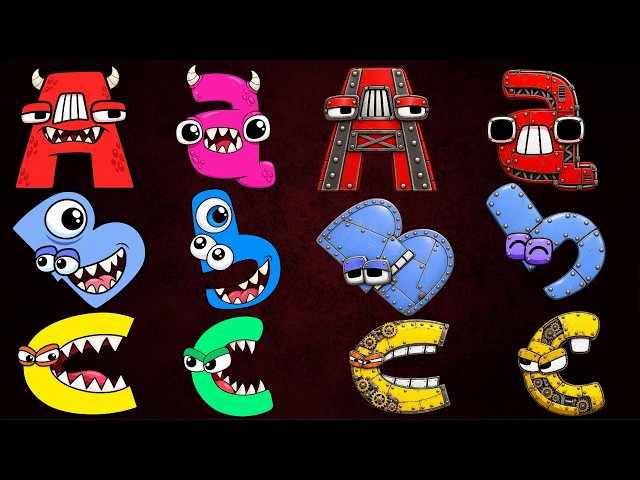 Happy ABC Song Compilation for Toddlers | Learn & Sing Uppercase & Lowercase A to Z Colorful Shapes