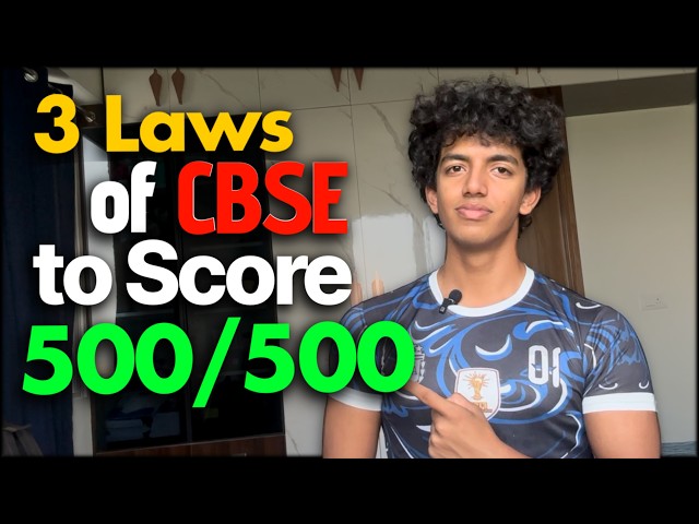 CBSE IS A CODE! How to Score 500/500 in Boards!