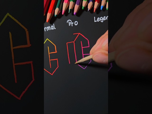 how to draw C, which one is your level 🤔