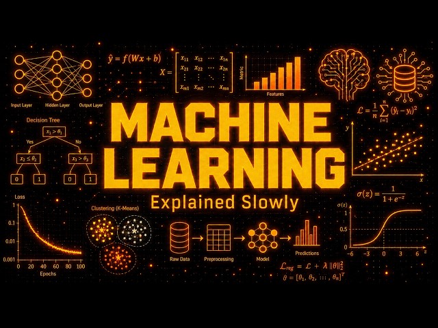 Literally Everything About Machine Learning Explained Slowly (For Sleep)