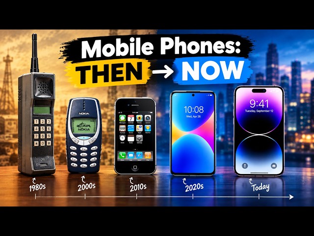 Mobile Phones - Then and Now