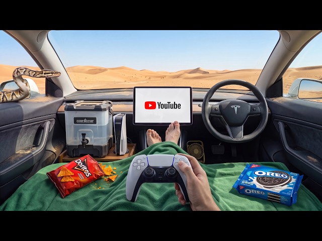 I Tried Desert Camping In A Tesla