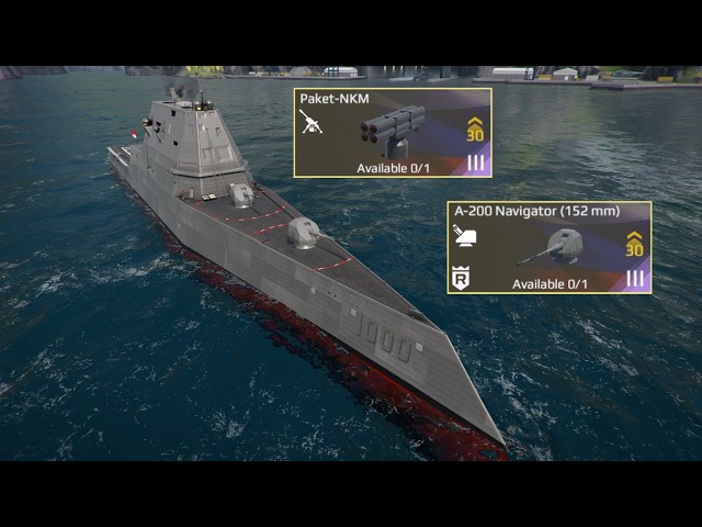 USS Zumwalt - F2P Build Gameplay - Modern Warships
