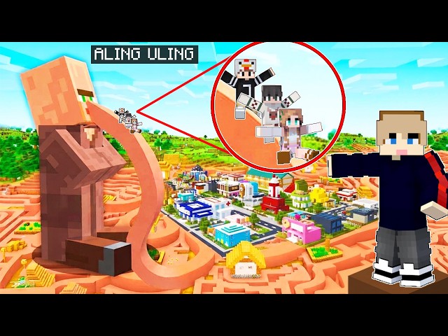 VILLAGER Nose Grows Every Minute in minecraft!!