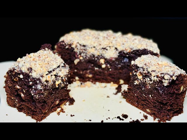 DARK CHOCOLATE BROWNIES | Easy Brownies recipe