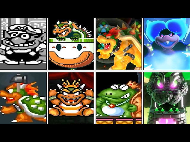 Evolution of - Final Bosses in 2D Mario Games (1985-2026)