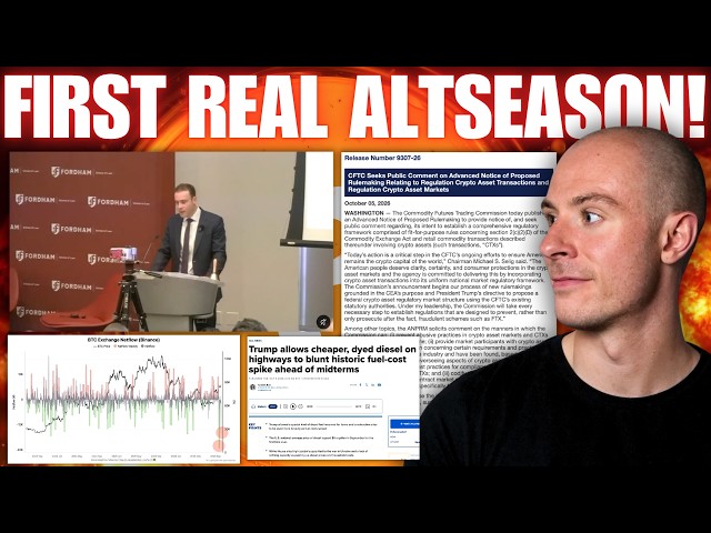 The *FIRST* Real Altseason Is Here! CFTC About To Green light Crypto! Bitcoin $90K? Major Outflows!!