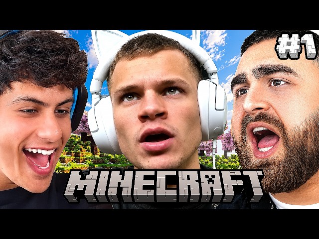 PLAYING HARDCORE MINECRAFT UNTIL WE BEAT IT DAY 1