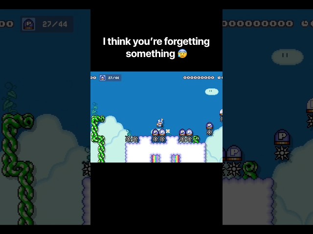 Toad Forgets Something Important In Mario Maker 2 #mario #shorts #memes