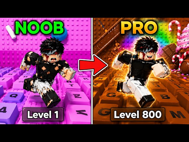 NOOB TO PRO MAX LEVEL 800+ 😱 | +1 Speed Keyboard Escape Roblox Gameplay