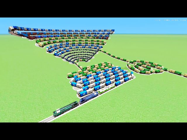 BIGGEST FREIGHT CONTAINERS CROSSING 🐍 ON SNAKE LOOP TRACK Train Simulator