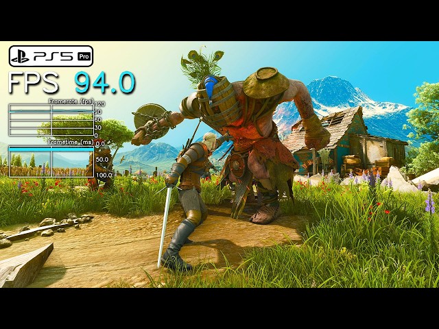 The Witcher 3 Remastered - PS5 PRO Frame Rate Performance (120hz/Ray Tracing)