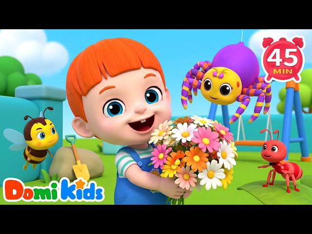 Itsy Bitsy Spider Up the Spout 🕷️ | Insect Songs | Nursery Rhymes & Kids Songs | Domi Kids