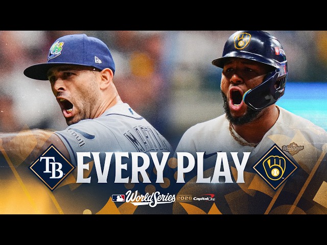 EVERY PLAY from Rays vs. Brewers World Series Game 1