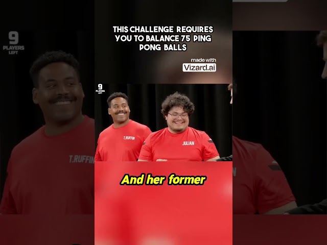 This challenge requires you to balance 75 PING PONG BALLS