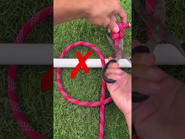 Outdoor rope skills guide. #viralvideo #woodworking #decoration #tools #shorts
