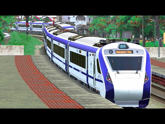 TRAIN CROSSING HIGH SPEED IN RAIL STATION | BUMPY RAILROAD | Train Simulator | Railwork | NTG GAMING