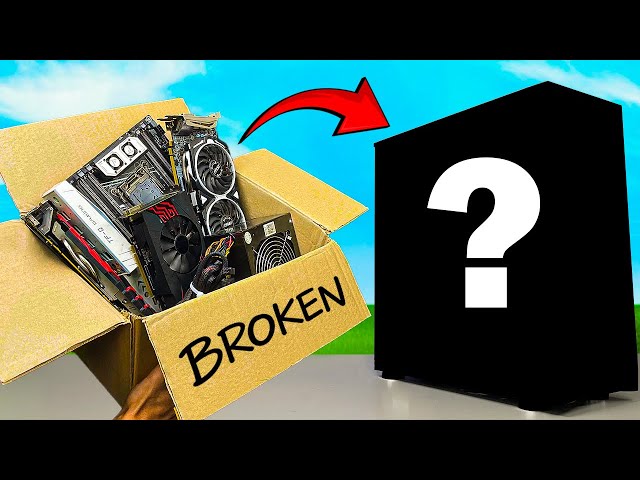 Can You Build a Working PC Using Only Broken Parts?!