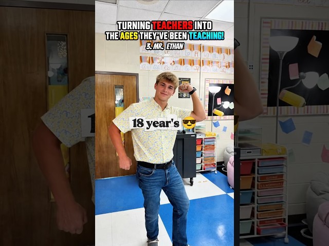Turning Teachers Into The Ages They’ve Been Teaching!! (12) #usa