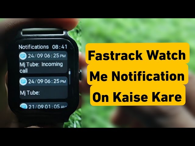 How to Enable Notifications on Fastrack Smartwatch | Revoltt FS1 Notification Enable | App & Call...