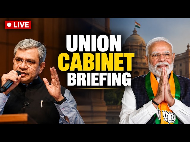 LIVE: Ashwini Vaishnaw Briefs Media On Union Cabinet Decisions | PM Modi