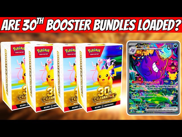 Opening 36 Packs Of Pokemon 30th! Are Booster Bundles Loaded?