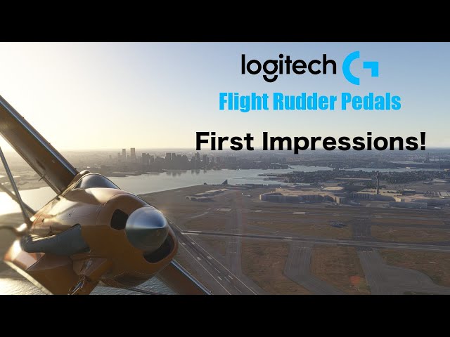 Logitech Flight Rudder Pedals Unboxing and First Impressions in MS Flight Simulator 2024