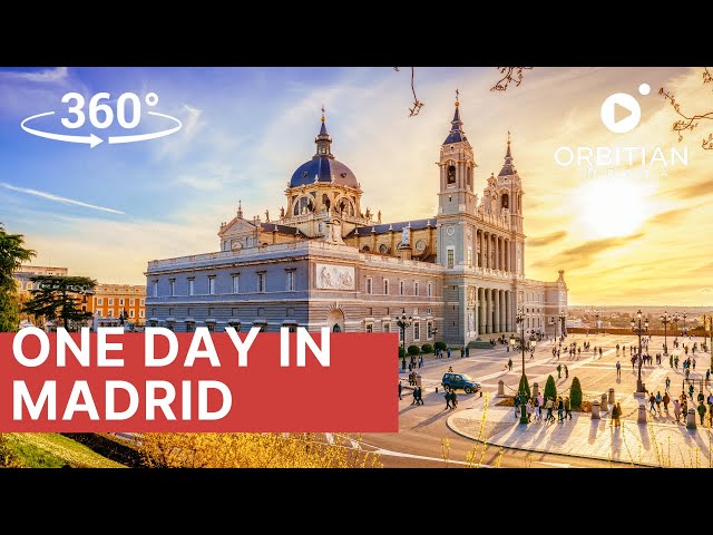 Explore Madrid in One Day - 360° VR City Tour (8K Resolution)